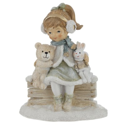 Фигурка декоративная "Девочка с игрушками", L10,5 W6 H13