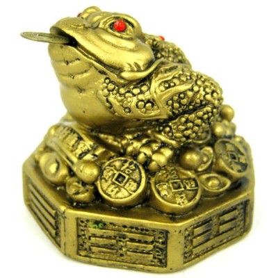 Декоративная статуэтка "Жаба, привлекающая богатство"       