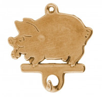 Крючок декоративный "Свинка"