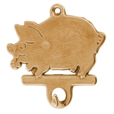 Крючок декоративный "Свинка"