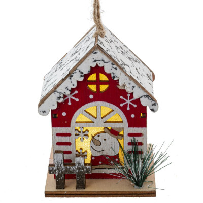 Изделие декоративное с подсветкой "Домик", L7,5 W7 H9,5 см, 3в., (LR54 3 шт.)