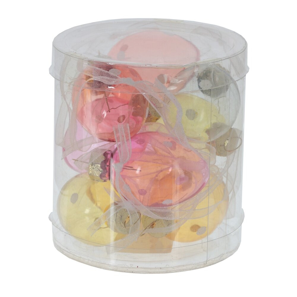 Набор из 9-ти изделий декоративных подвесных "Яйцо пасхальное" (3*4), L8 W8 H8,5 см Набор из 9-ти изделий декоративных подвесных "Яйцо пасхальное" (3*4), L8 W8 H8,5 см