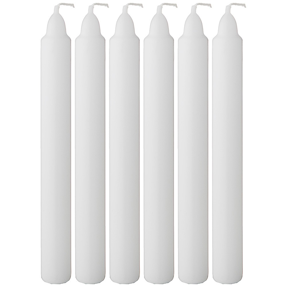 НАБОР СВЕЧЕЙ ИЗ 6 ШТУК "КЛАССИКА" ВЫСОТА 18 см