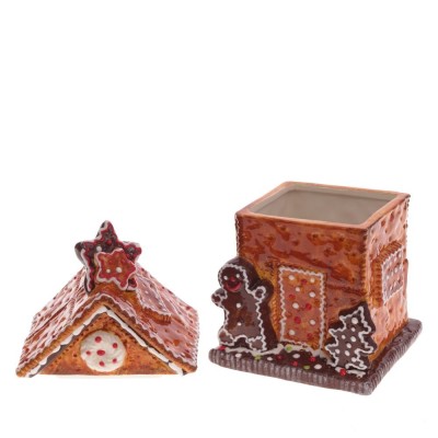 Конфетница "Пряничный домик", 700 мл, 700 мл, L13,5 W12 H21,5 см