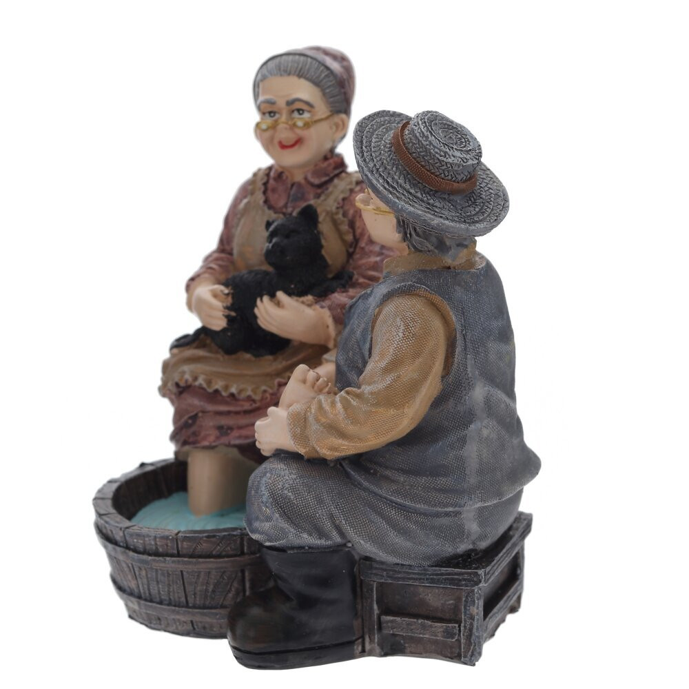 Фигурка декоративная "Бабушка с дедушкой", L11,5 W9 H12 см