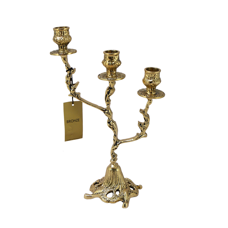 Каминные часы с маятником с канделябрами "Юнона"