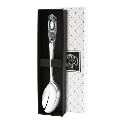 Ложка столовая №1 посеребренная с чернением Ложка столовая №1 посеребренная с чернением