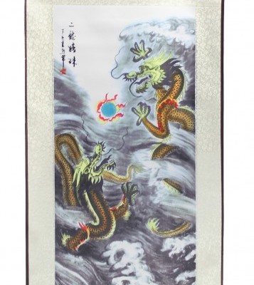 Настенное панно-свиток "Драконы" Настенное панно-свиток "Драконы"
