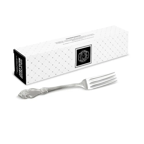 Вилка столовая 'Серебряная роза' посереб. матиров.