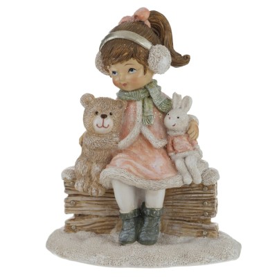 Фигурка декоративная "Девочка с игрушками", L10,5 W6 H13