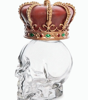 Декоративный флакон "Череп в короне"