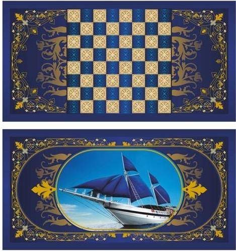 Нарды в деревянной коробке Фрегат