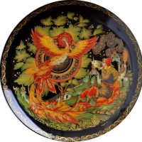 Декоративная тарелка "Жар - Птица"