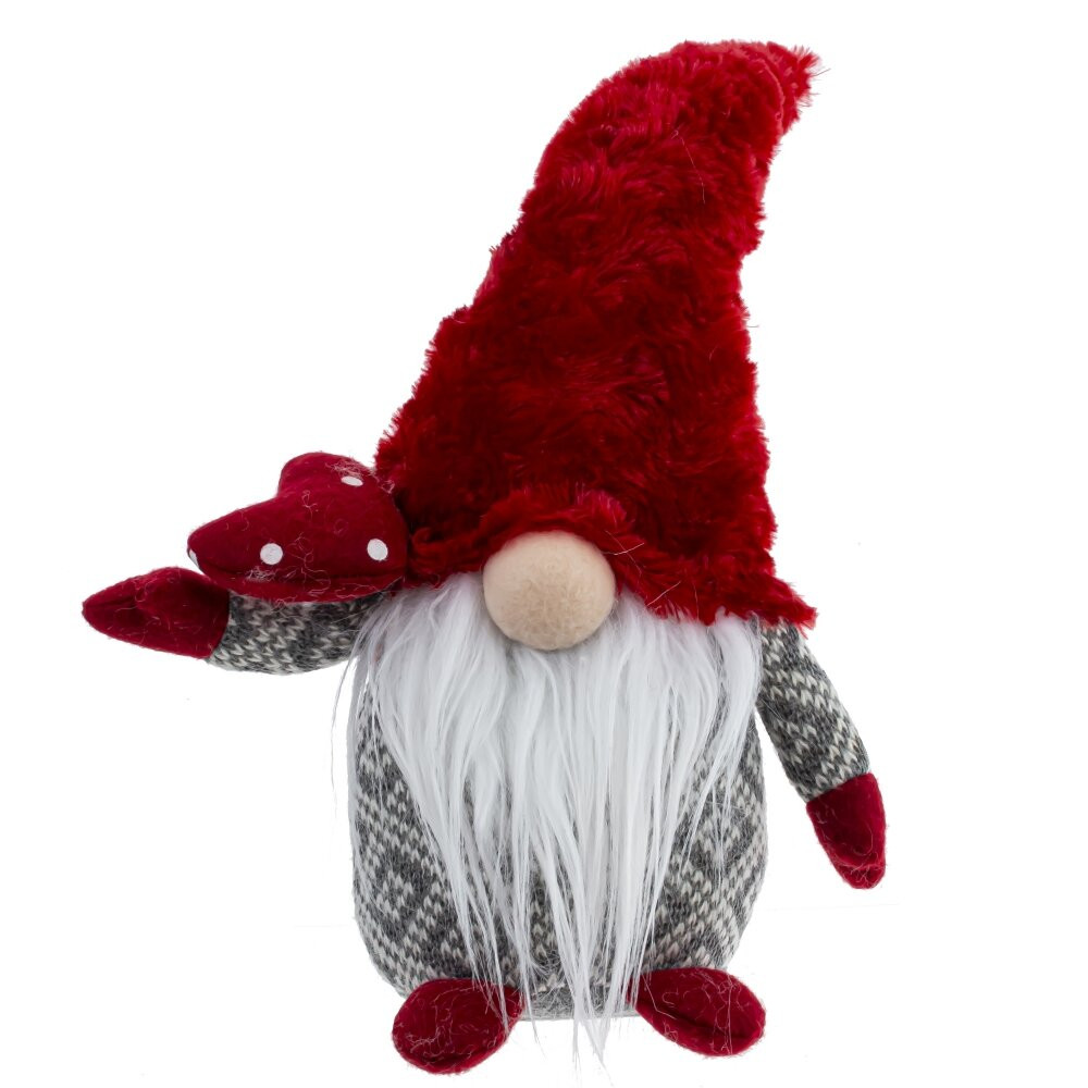 Игрушка набивная "Гном", L14 W11 H37/20 см, 2в.