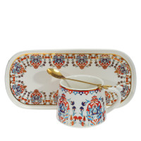 Чайная пара 280 мл, L24,5 W11 H7,5 см, 2вида.