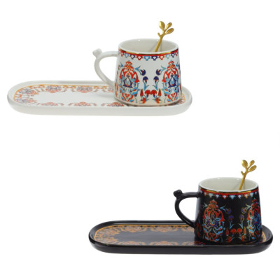 Чайная пара 280 мл, L24,5 W11 H7,5 см, 2вида.