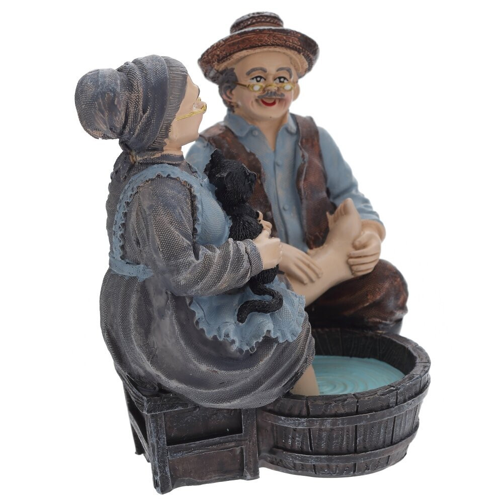 Фигурка декоративная "Бабушка с дедушкой", L11,5 W9 H12 см