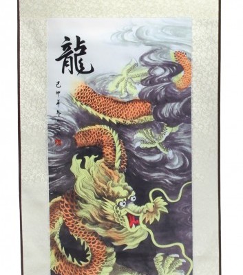 Настенное панно-свиток "Свирепый дракон" Настенное панно-свиток "Свирепый дракон"