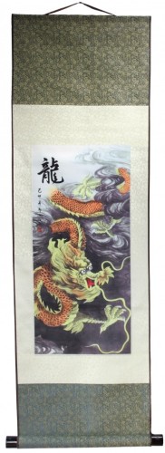 Настенное панно-свиток "Свирепый дракон" Настенное панно-свиток "Свирепый дракон"
