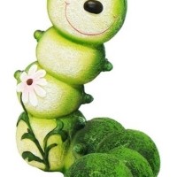 Фигурка садовая "Зеленая гусеница"