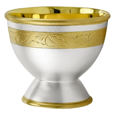 Стопка №23 из мельхиора с посеребрением