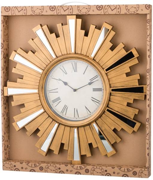 ЧАСЫ НАСТЕННЫЕ КВАРЦЕВЫЕ "SWISS HOME" ЦВЕТ: БРОНЗА 50*50*4 СМ. ДИАМЕТР ЦИФЕРБЛАТА=20 СМ. (КОР=4ШТ.)