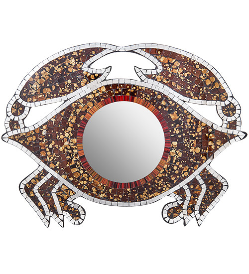 38-015-03 Панно "Краб" (мозаика, о.Бали)