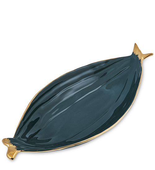 OS-163 Декоративное блюдо Коллекция "Листья"