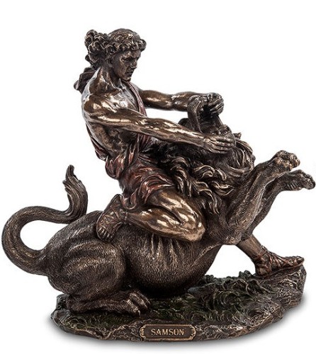 Статуэтка "Самсон и лев"