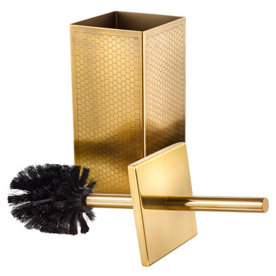 Ёршик туалетный "МЕД" , цвет латунь