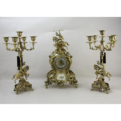 Канделябр Дон Луиш Кавалло 5-ти рожковый, золото