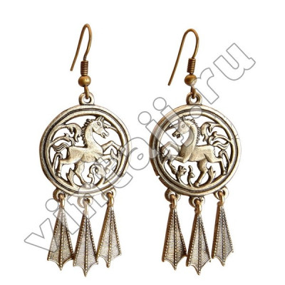 Серьги "Сказочные единороги"