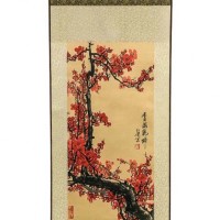 Настенное панно-свиток "Весенняя сакура"