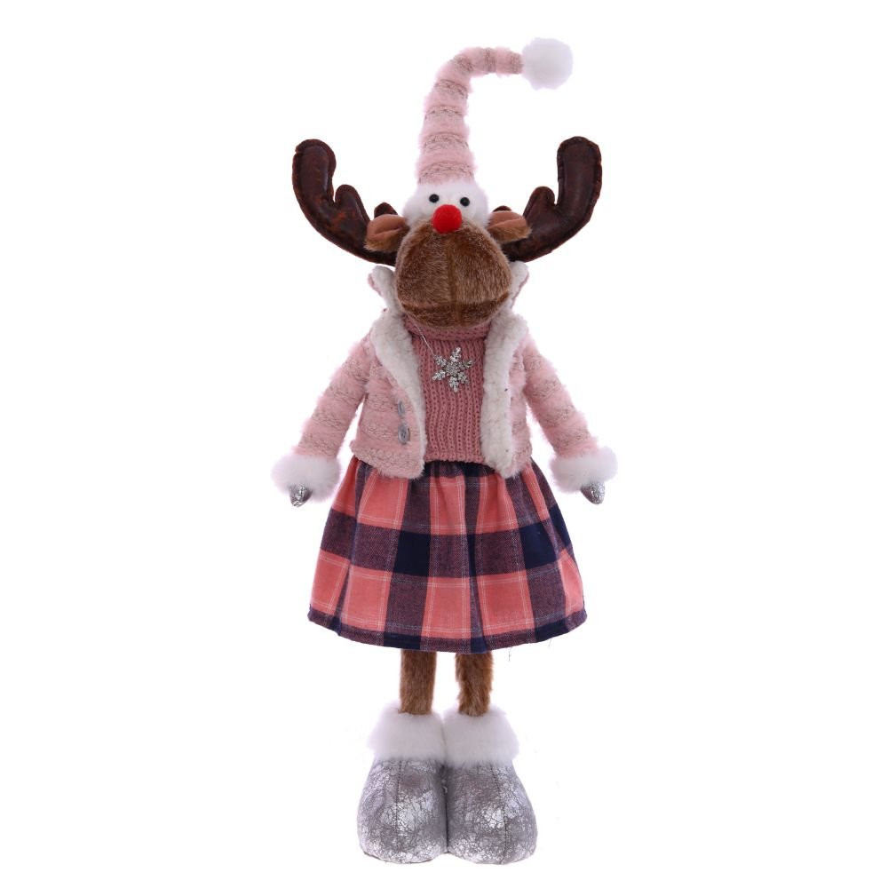 Игрушка набивная "Олень" (телескоп ноги), L26 W17 H76/55 см, 2в.