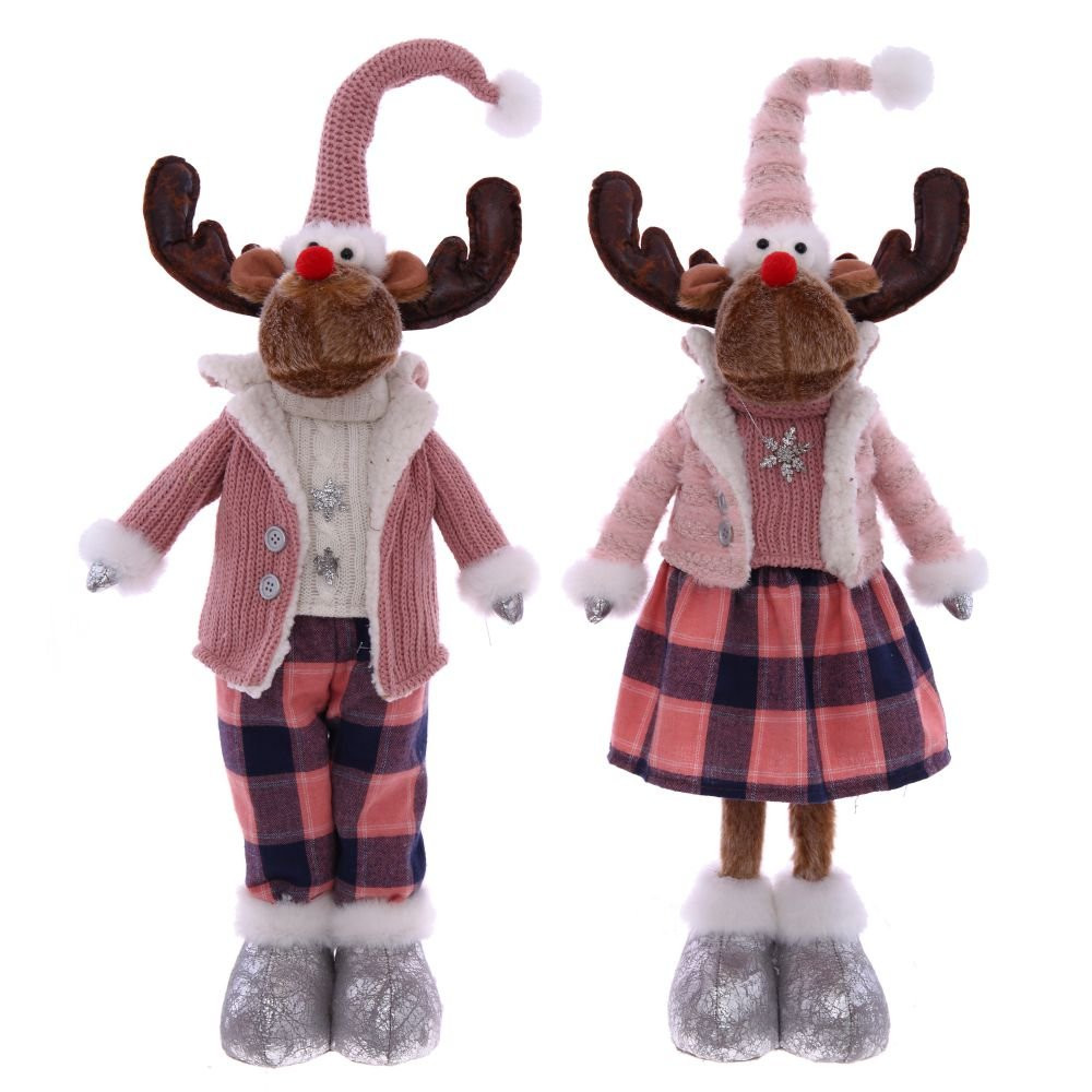 Игрушка набивная "Олень" (телескоп ноги), L26 W17 H76/55 см, 2в.