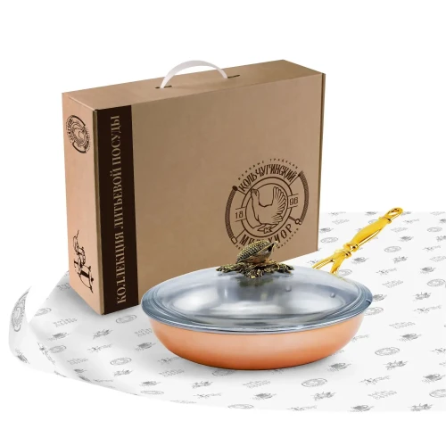 Сковорода средняя бимет. с крышкой "Кукуруза"