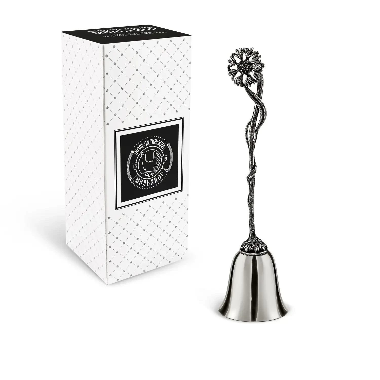 Колокольчик "Василек" никелированный с чернением