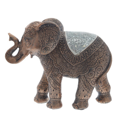 Фигурка декоративная "Слон в узорах", L18 W7 H15 см