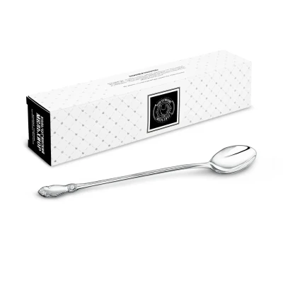 Ложка для размешивания кофе "Серебряная роза" посеребренная