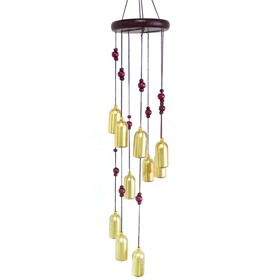 Музыка ветра, 10 колокольчиков, 45 см, металл