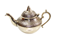 Чайник латунь резная EMBOSED полированная h-23 см