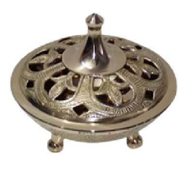 Шкатулка латунь резная CHUNIYA JALI полированная h-11 см