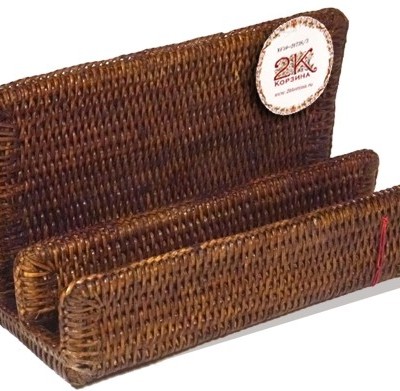 Подставка плетеная для бумаг и салфеток