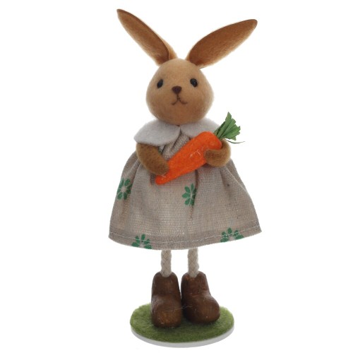 Фигурка декоративная "Зайка" (блок 12шт), L7 W4,5 H16 см, 2в. Фигурка декоративная "Зайка" (блок 12шт), L7 W4,5 H16 см, 2в.