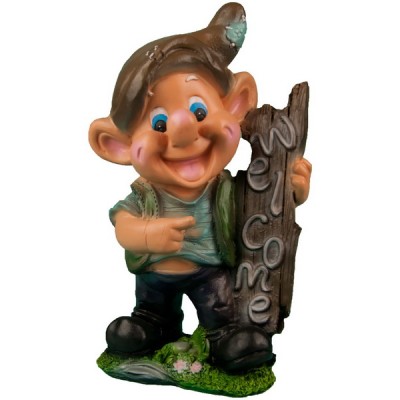 Декоративная садовая фигурка "Добродушный эльф"