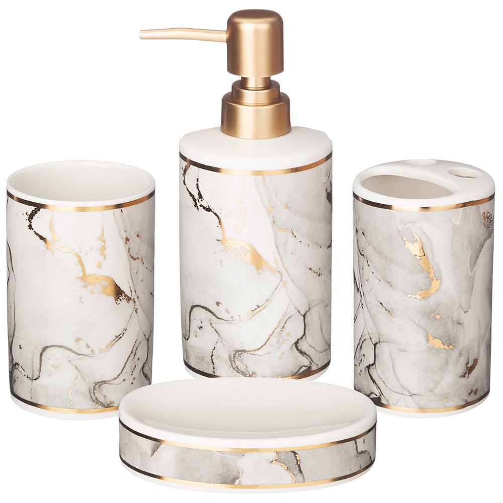 НАБОР ДЛЯ ВАННОЙ КОМНАТЫ 4 ПР. (КОР=12НАБ.) 360 МЛ