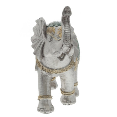 Фигурка декоративная "Слон в листьях", L15 W6 H15 см