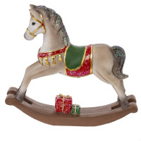 Фигурка декоративная "Лошадка-качалка",  L16 W3 H14 см, 2в.