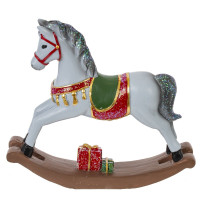 Фигурка декоративная "Лошадка-качалка",  L16 W3 H14 см, 2в.