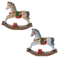 Фигурка декоративная "Лошадка-качалка",  L16 W3 H14 см, 2в.